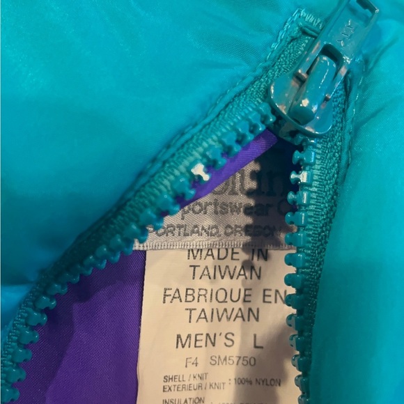 Purple unisex vintage limited columbia sportswear reversible jacket large blue - Picture 8 of 8